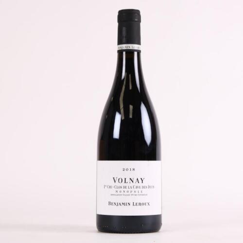 (1) 2018 Benjamin Leroux Volnay Clos de la Cave des Ducs 1er Cru, Cote de Beaune