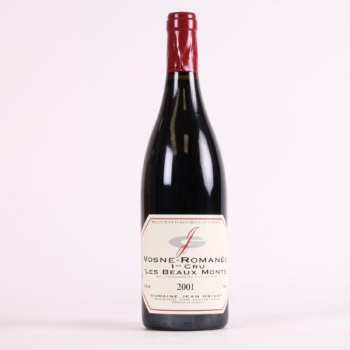 (1) 2001 Domaine Jean Grivot Vosne Romanee Les Beaux Monts 1er Cru, Cote de Nuits