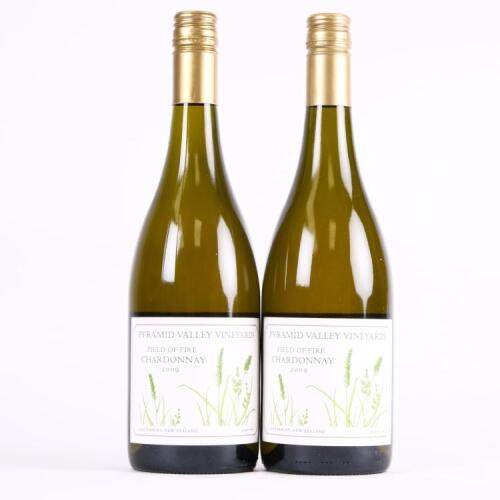 (2) 2009 Pyramid Valley Vineyards Field of Fire Chardonnay, Waikari