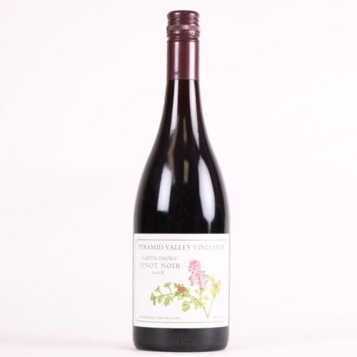 (1) 2008 Pyramid Valley Vineyards Earth Smoke Pinot Noir, Waikari