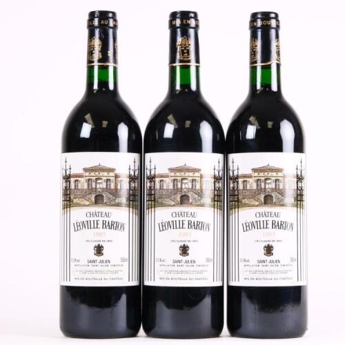 (3) 1993 Chateau Leoville Barton 2eme Cru Classe, St Julien