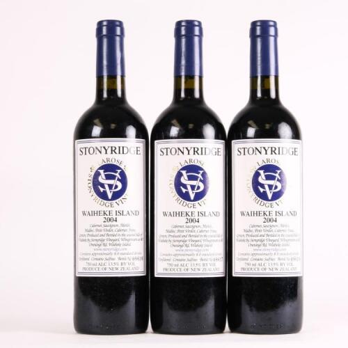 (3) 2004 Stonyridge Vineyard Larose, Waiheke