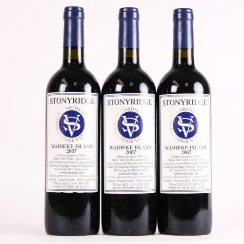(3) 2007 Stonyridge Vineyard Larose, Waiheke