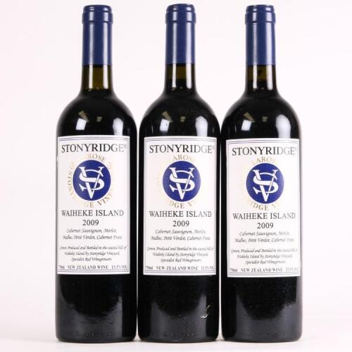 (3) 2009 Stonyridge Vineyard Larose, Waiheke