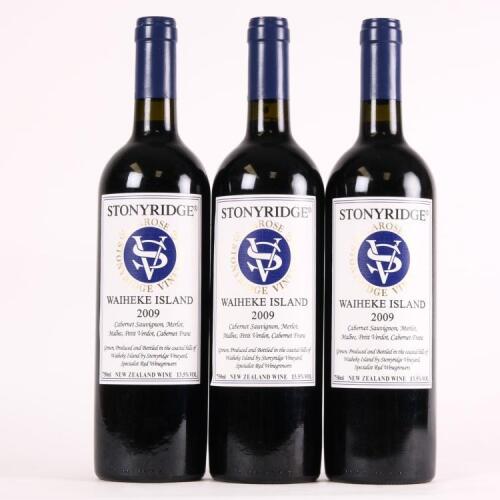(3) 2009 Stonyridge Vineyard Larose, Waiheke