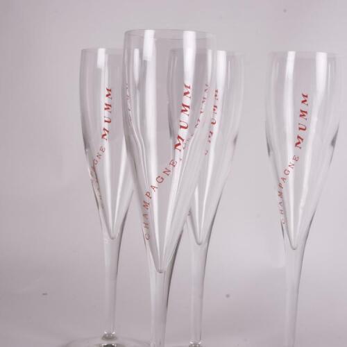 (1) Mumm Champagne flutes x 6&nbsp; in one lot