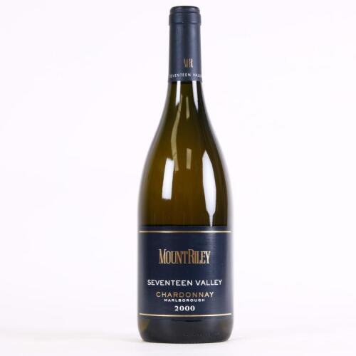 (1) 2000 Mount Riley Seventeen Valley Chardonnay, Marlborough