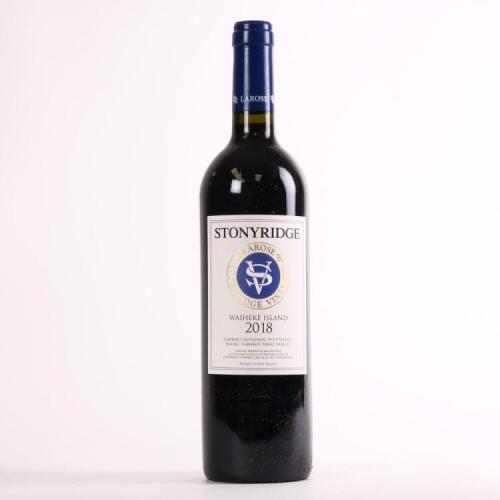 (1) 2018 Stonyridge Vineyard Larose, Waiheke *