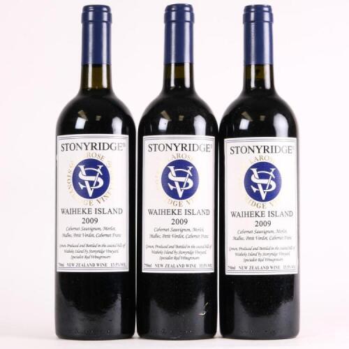 (3) 2009 Stonyridge Vineyard Larose, Waiheke