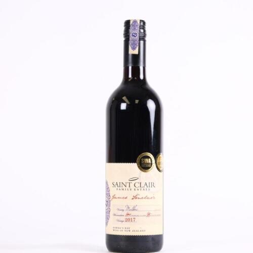 (1) 2017 Saint Clair James Sinclair Malbec, Hawkes Bay