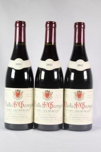 (3) 2011 Domaine Hudelot-Noellat Nuits St George Les Murgers 1er Cru, Cote de Nuits