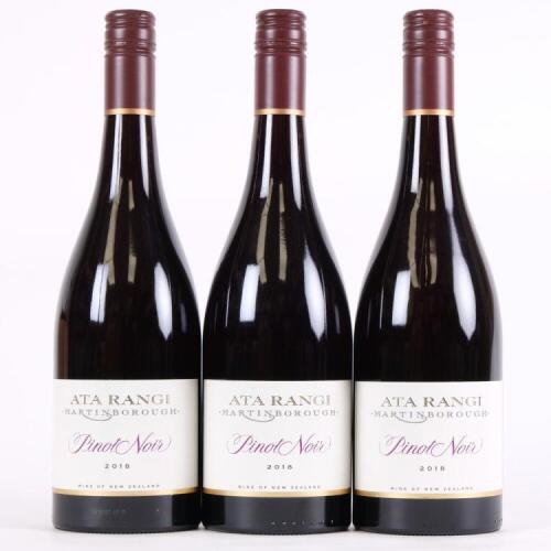 (3) 2018 Ata Rangi Pinot Noir, Martinborough