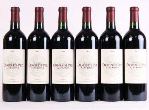 (6) 2010 Chateau Ormes de Pez, St Estephe