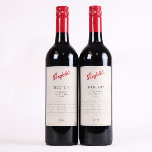(2) 2006 Penfolds Bin 707 Cabernet Sauvignon, South Australia