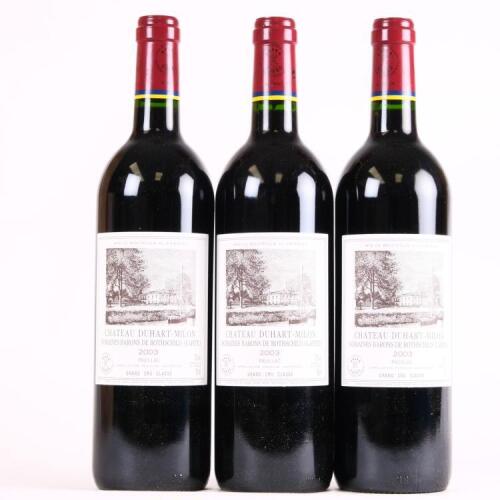 (3) 2003 Chateau Duhart Milon 4eme Cru Classe, Pauillac