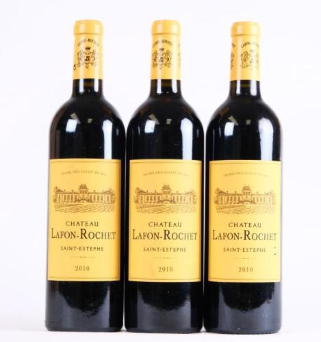(3) 2010 Chateau Lafon Rochet 4eme Cru Classe, St Estephe