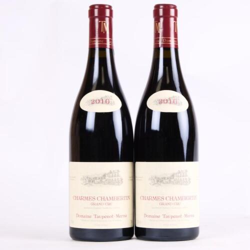 (2) 2010 Domaine Taupenot Merme Charmes Chambertin Grand Cru, Cote de Nuits