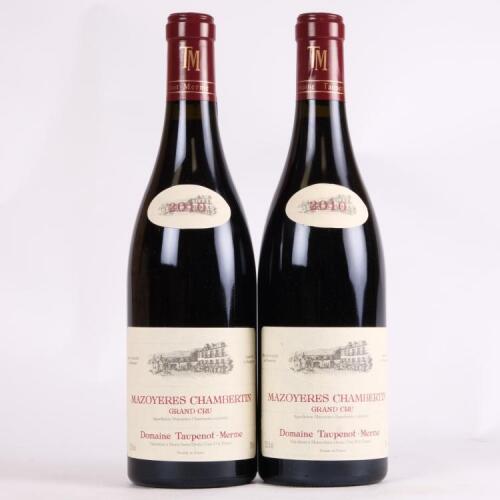 (2) 2010 Domaine Taupenot Merme Mazoyeres-Chambertin Grand Cru, Cote de Nuits