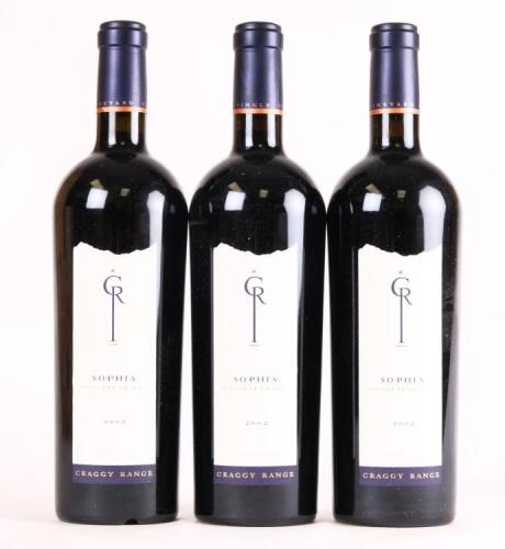 (3) 2002 Craggy Range Sophia, Gimblett Gravels