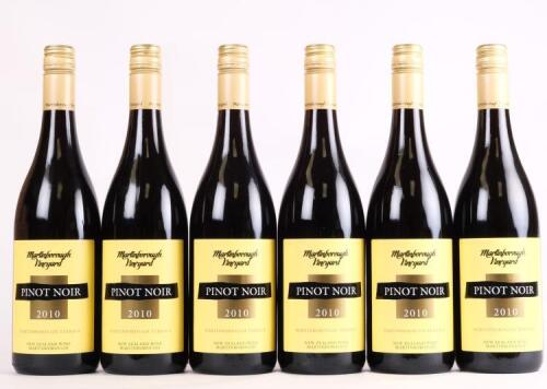(6) 2010 Martinborough Vineyards Pinot Noir, Martinborough