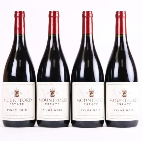 (4) 2012 Mountford Estate Pinot Noir, Waipara