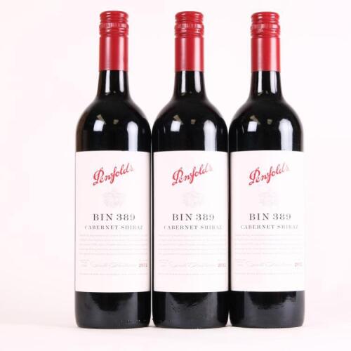 (3) 2012 Penfolds Bin 389 Cabernet Sauvignon/Shiraz, South Australia