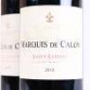 (2) 2010 Chateau Calon-Segur Marquis de Calon, St Estephe - 2