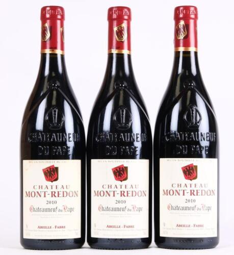 (3) 2010 Chateau Mont Redon Chateauneuf du Pape