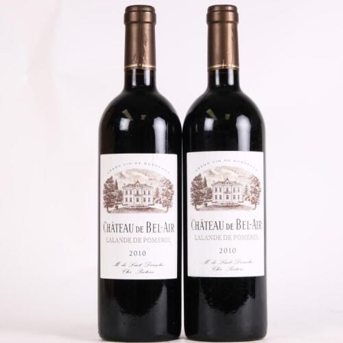 (2) 2010 Chateau de Bel-Air, Lalande de Pomerol