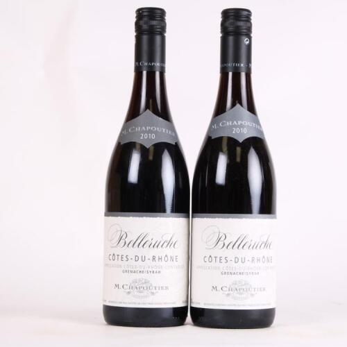 (2) 2010 Chapoutier Belle Ruche Cotes du Rhone