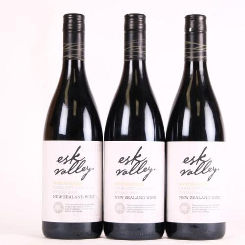 (3) 2007 Esk Valley Winemakers Reserve Syrah, Hawkes Bay