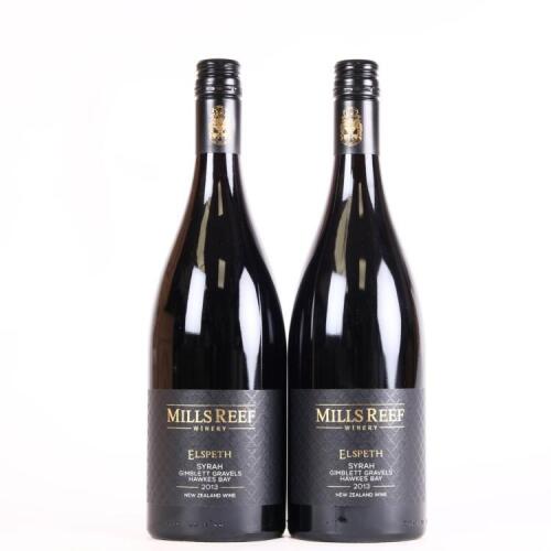 (2) 2013 Mills Reef Elspeth Syrah, Gimblett Gravels
