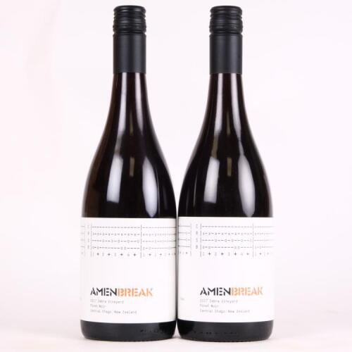 (2) 2017 Clonal Bros Amen Break Zebra Vineyard Pinot Noir, Central Otago*