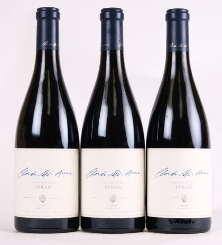 (3) 2008 Millton Clos de Ste Anne The Crucible Syrah, Gisborne