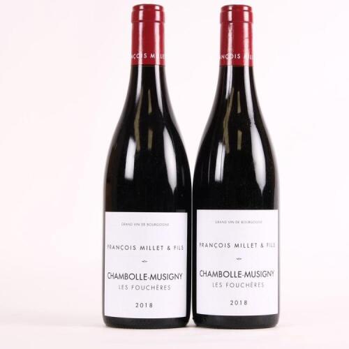 (2) 2018 Francois Millet Chambolle Musigny Les Fourcheres, Cote de Nuits *