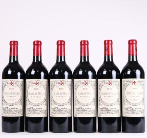 (6) 2010 Chateau Gazin, Pomerol