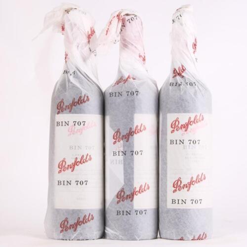(3) 2008 Penfolds Bin 707 Cabernet Sauvignon, South Australia