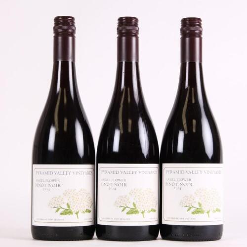 (3) 2014 Pyramid Valley Vineyards Angel Flower Pinot Noir, Waikari