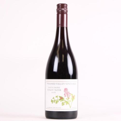 (1) 2008 Pyramid Valley Vineyards Earth Smoke Pinot Noir, Waikari