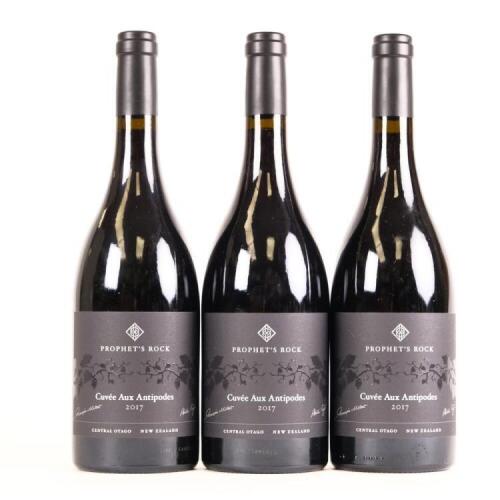 (3) 2017 Prophet's Rock Cuvee aux Antipodes Pinot Noir, Bendigo
