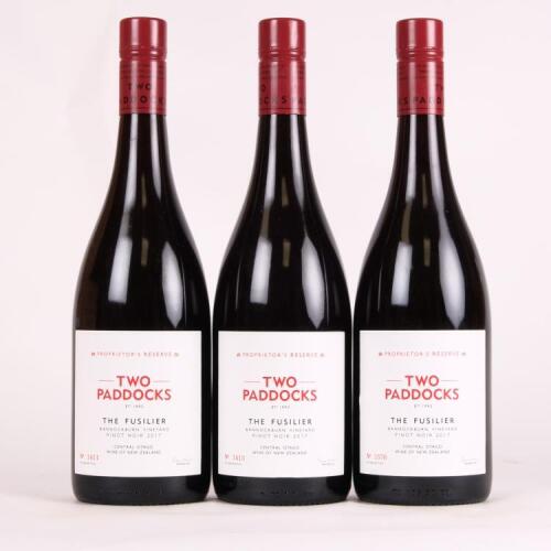 (3) 2017 Two Paddocks Fusilier Pinot Noir, Bannockburn
